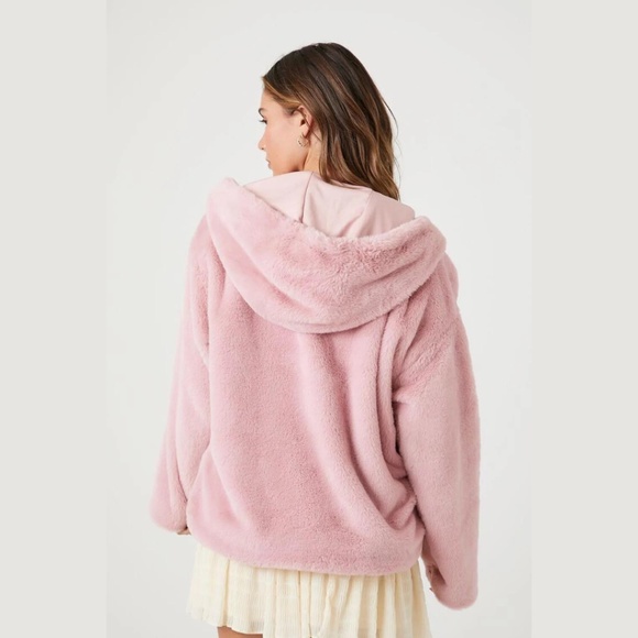 Aeropostle Sherpa Fleece Oversized Full-Zip Hoodie - Picture 4 of 15